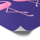 Poster Flamant rose Rose Comme Heart Pastel (Coin)