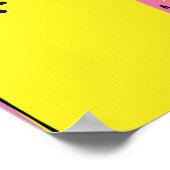 Poster Flamant rose rose : Motif de mode d'été (Coin)