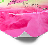 Poster Flamant rose Rose Vous Êtes Beau Inspirationnel (Coin)