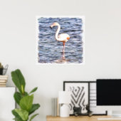 Poster Flamant rose sauvage (Bureau à domicile)
