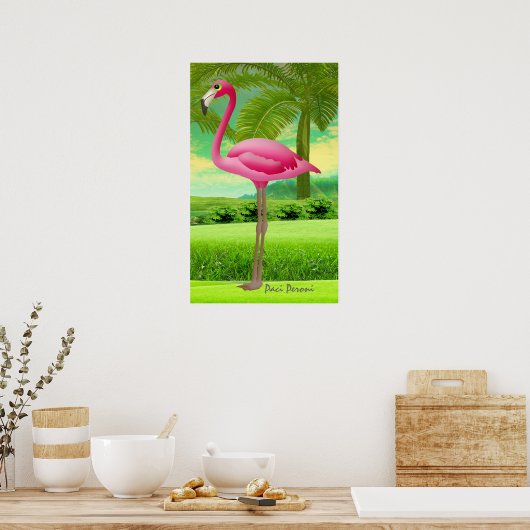 POSTER FLAMANT ROSE - SRF (Cuisine)