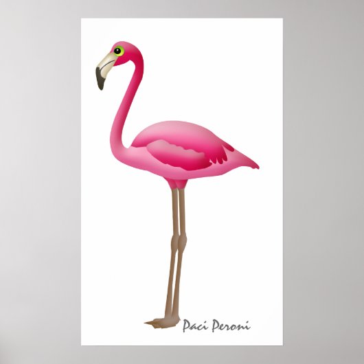 POSTER FLAMANT ROSE - SRF (Devant)