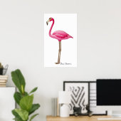 POSTER FLAMANT ROSE - SRF (Bureau à domicile)