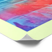 Poster Flamant rose tropical (Coin)