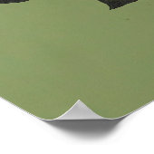 Poster Flamant rose tropical Green Wall Art (Coin)