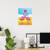 Poster Flamants (Bureau à domicile)