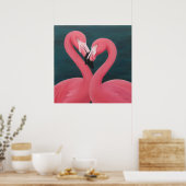 Poster Flamants roses (Cuisine)