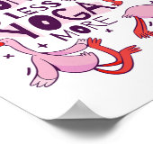Poster Flamants roses d'exercice de yoga  (Coin)