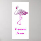 Poster Flamants roses gloire (Devant)