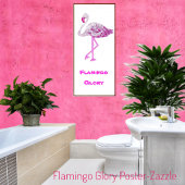 Poster Flamants roses gloire