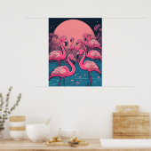 Poster Flamants roses Imprimer (Cuisine)