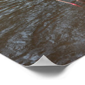 Poster Flamants roses orange (Coin)