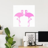 Poster Flamants roses roses (Bureau à domicile)