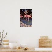 Poster Flamants roses roses, Floride (Cuisine)