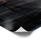 Poster Flamants roses tropicaux (Coin)