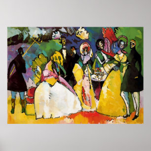 Poster Flambeau à la partie de mardi gras