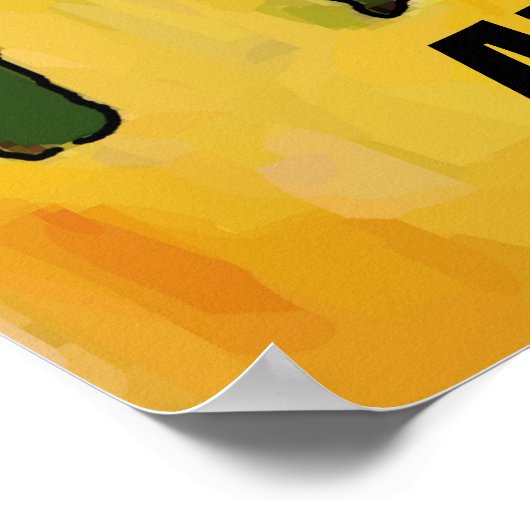 Poster Flambeau à Mardi Gras (Coin)