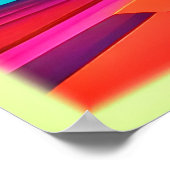 Poster Flambée Abstraite de couleur (Coin)