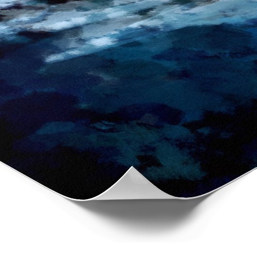 Poster Flambée d'un océan rugissant | Paysage (Coin)