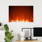 Poster Flame d'or (Bureau à domicile)