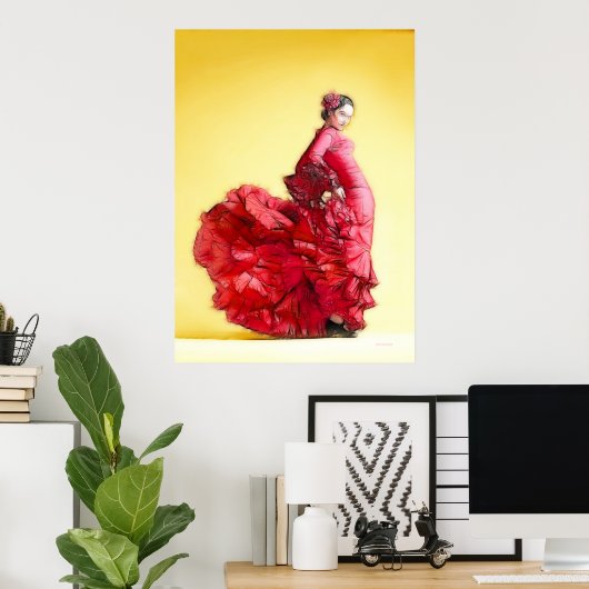 POSTER FLAMENCO (Bureau à domicile)