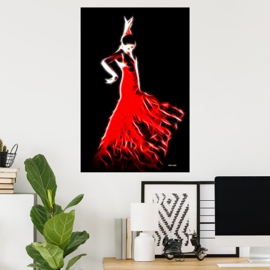 POSTER FLAMENCO (Bureau à domicile)