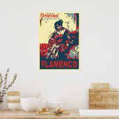 Poster Flamenco, ajouter du texte d'édition, (Cuisine)