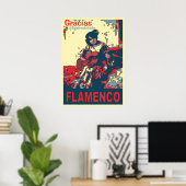 Poster Flamenco, ajouter du texte d'édition, (Bureau à domicile)