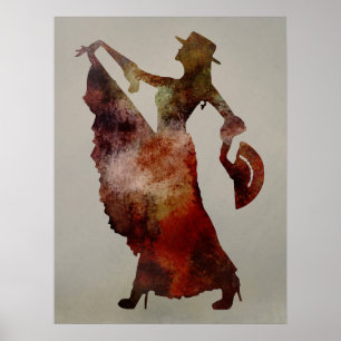 Poster Flamenco Dancer