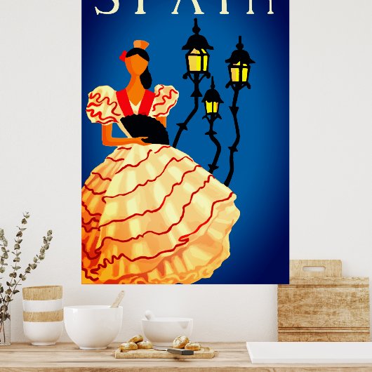 Poster Flamenco Dancer (Keuken)