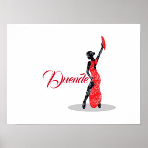 Poster Flamenco Dancer Duende
