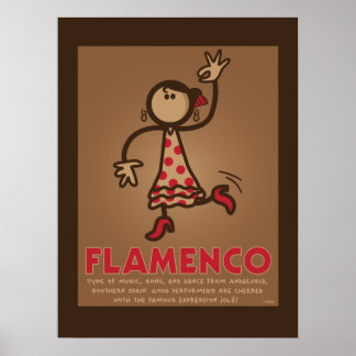 Poster FLAMENCO (Engelse versie)