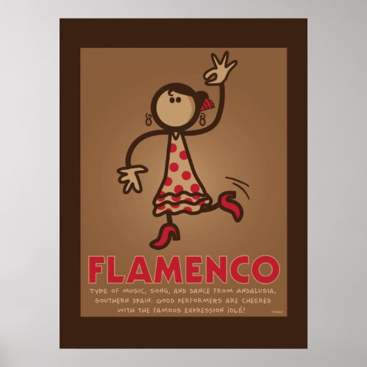 Poster FLAMENCO (Engelse versie) (Voorkant)