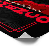 Poster Flamenco _ Guitare de danse espagnole _ Espagne Fl (Coin)