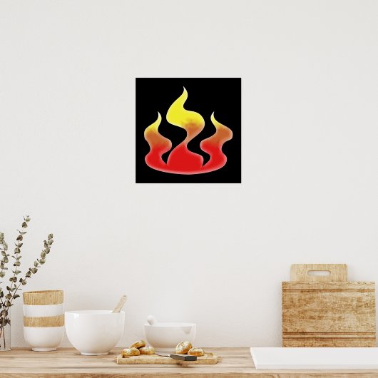Poster Flames (Cuisine)