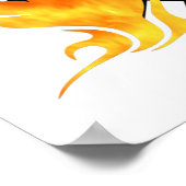 Poster Flames du service d'incendie (Coin)