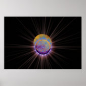 Poster Flames jumelles (Devant)