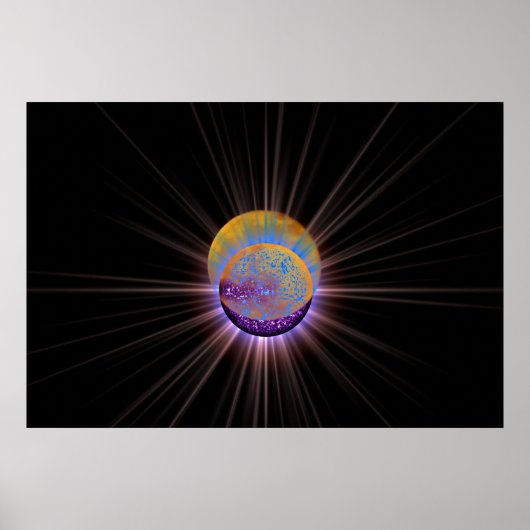 Poster Flames jumelles (Devant)