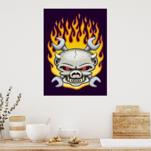 Poster Flamin' Hog (Cuisine)