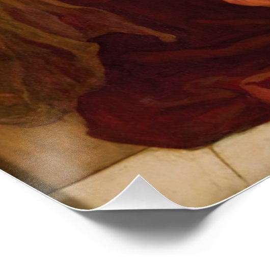 Poster Flaming juin Frederic Leighton Glossy (Coin)