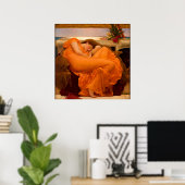 Poster Flaming June by Frederic Leighton (Bureau à domicile)