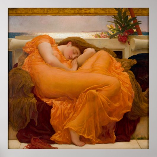 Poster Flaming June - Frederic Lord Leighton (Devant)