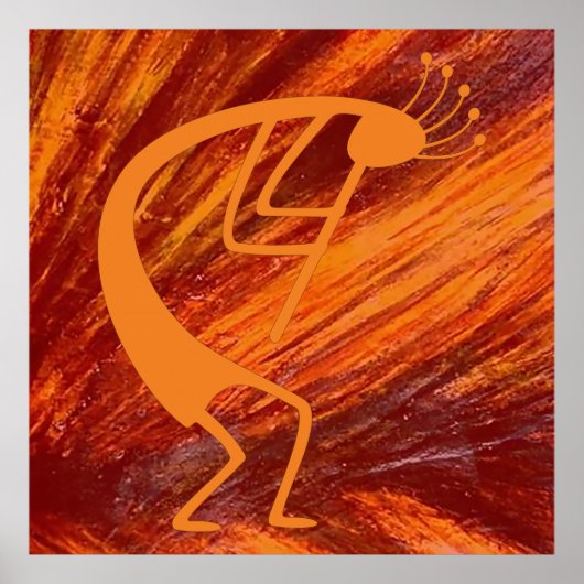 Poster Flaming Kokopelli (Devant)