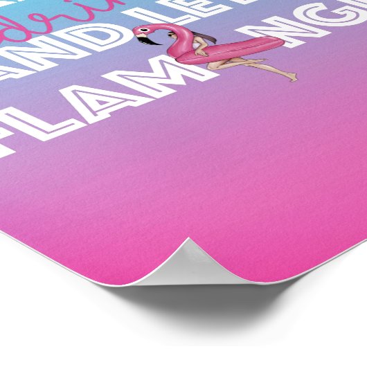 Poster Flamingle Pool Party Bar Ombre Signal (Coin)