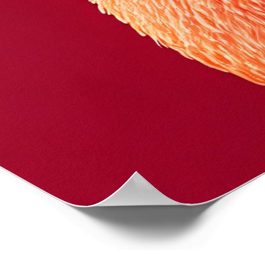 Poster Flamingo in a Top Hat (Coin)