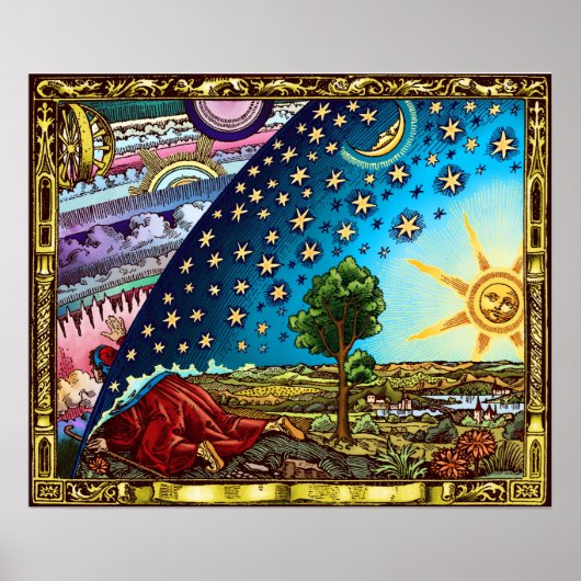Poster Flammarion Dome Flat Earth (Devant)