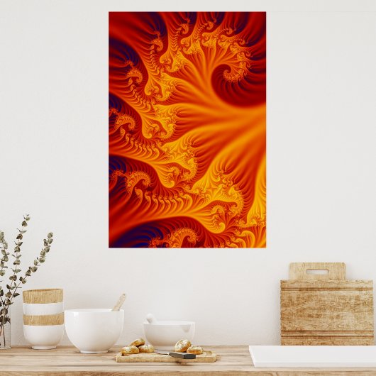 Poster Flamme (Cuisine)