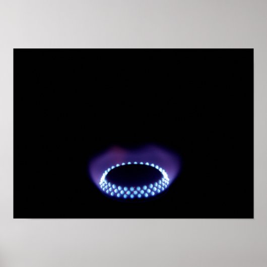 Poster Flamme à gaz (Devant)