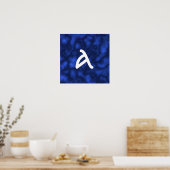 Poster Flamme bleue (Cuisine)