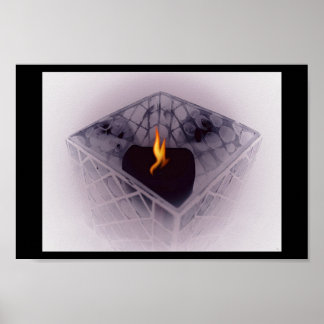 Poster flamme clignotante